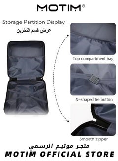 Motim Kid's Luggage Travel Luggage Carry-On Luggage 18 inch Small Luggage with Spinning Wheels Cartoon Suitcase  - Image 3