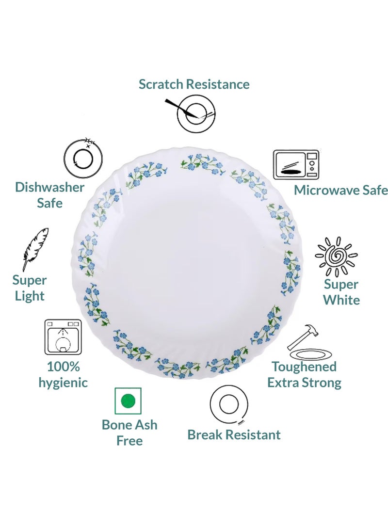 لاوبالا طقم عشاء كلاسيكي من La Opala مكون من 38 قطعة من مادة زجاجية، آمن للاستخدام في الميكروويف وآمن للاستخدام في غسالة الأطباق، أوعية وأكواب وأطباق خفيفة الوزن وقابلة لإعادة الاستخدام - Image 4