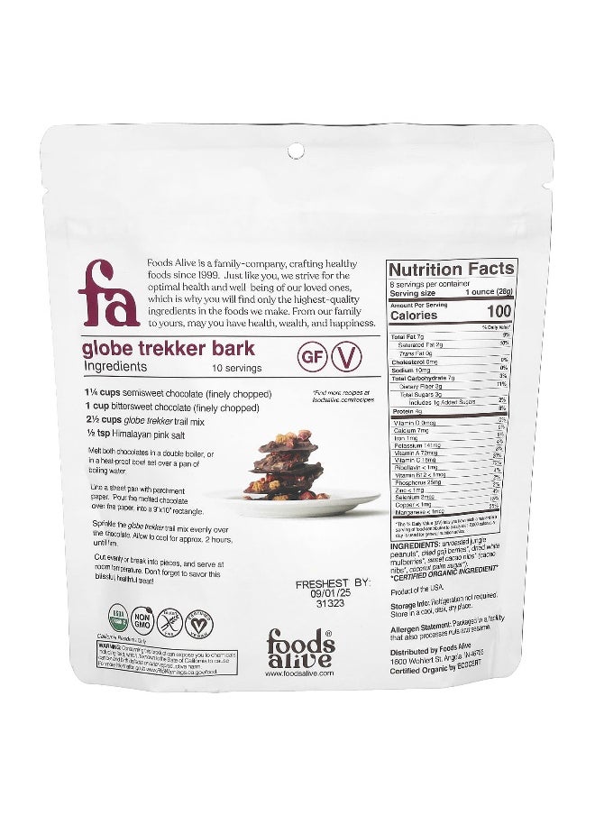 Foods Alive Foods Alive, Organic Trail Mix, Globe Trekker, 8 oz (227 g)  - Image 2