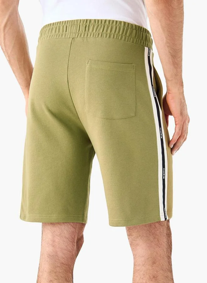 Splash FAV Textured Shorts with Elasticated Closure and Pockets