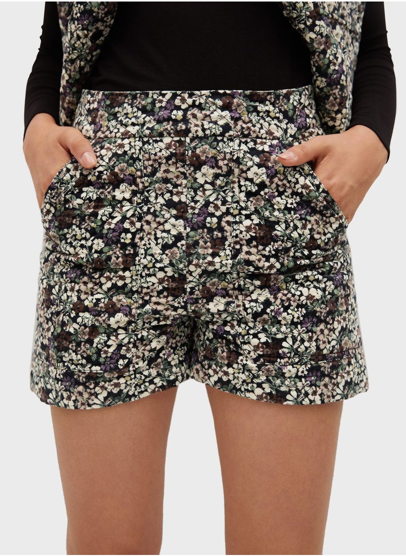 MANGO - Printed Mini Shorts - Image 1