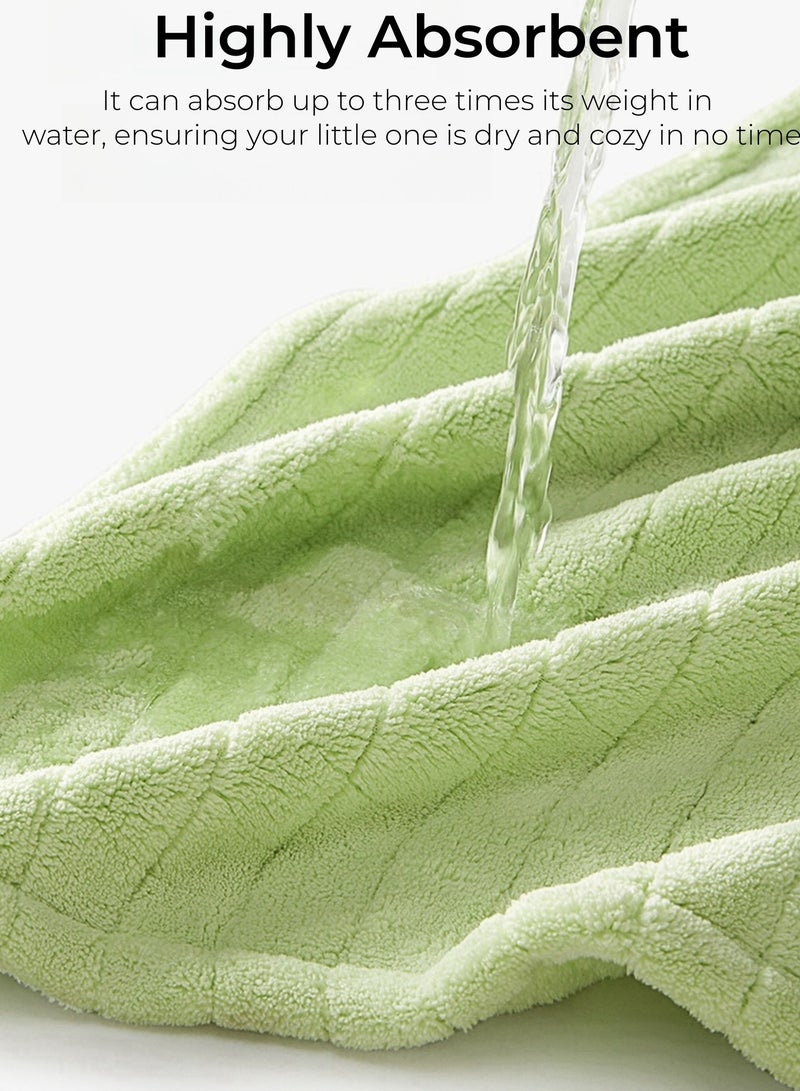 عشرة أشهر رحلة منشفة حمام بغطاء رأس للأطفال، منشفة أطفال من الخيزران القطني الطبيعي، منشفة أطفال فائقة الامتصاص مع آذان، هدايا استحمام ناعمة للأطفال والرضع والأطفال الصغار بنمط الثعلب - Image 5