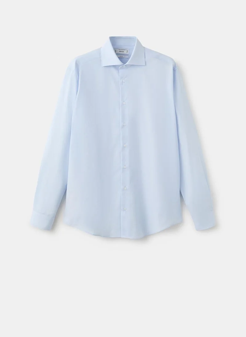 Mango Man  Slim-fit cotton poplin suit shirt for Men | Best Price UAE