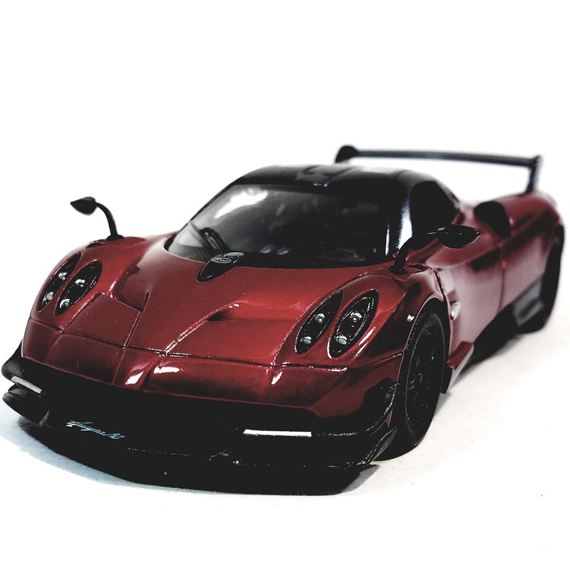 KiNSMART 2016 Pagani Huayra BC Red 5" 1:38 Scale Die Cast Metal Model Toy Car w/Pullback Action - Image 1