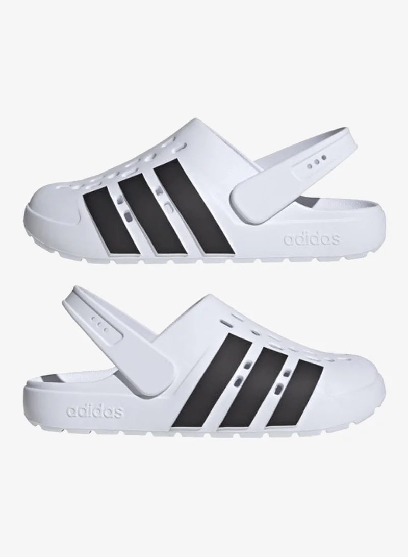 Adidas FTWWHT/CBLACK/FTWWHT Adilette 2.0 Clog Sandals/Slippers  | Best Price UAE