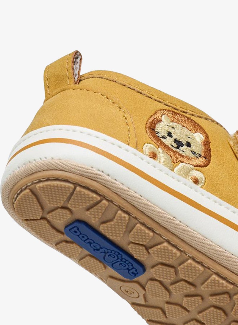 Barefeet Booties With Hook & Loop Closure, Embroidered - Image 5