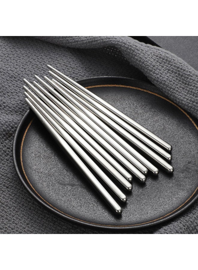 304 Stainless Steel Children's Chopsticks Round Square Chopsticks Household Hotel Children's Non-slip Public Chopsticks Portable Tableware Wholesale-Color:Cloth Wheel Children's Chopsticks-sus304-Specifications:16CM - Image 4