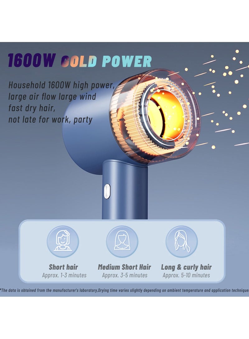 Folpus Hair Dryer Hairdryer for Women Men Portable Hairdryer Cordless Hair Dryer for Festival