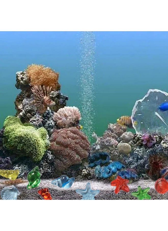 AiFanS Plastic Sea Shells, Conch, Starfish For Fish Tank, Vase Filler, Diving Gems, Beach Themed Decorations(Assorted Color,80 Pieces)  - Image 5