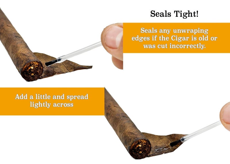 **Seal IT Cigar Glue** – يُستخدم لختم وإصلاح السيجارات وأوراق التبغ (مادة لاصقة طبيعية مشتقة من التبغ) (4 عبوات) - Image 4