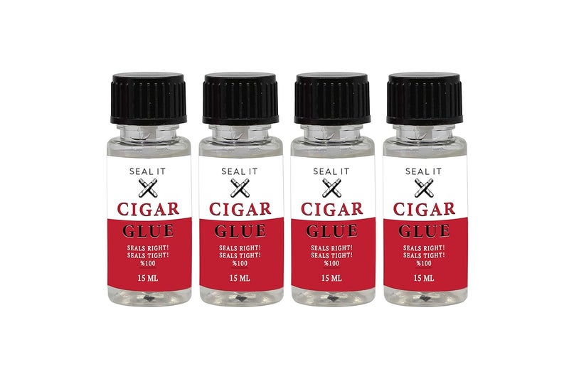 **Seal IT Cigar Glue** – يُستخدم لختم وإصلاح السيجارات وأوراق التبغ (مادة لاصقة طبيعية مشتقة من التبغ) (4 عبوات) - Image 1