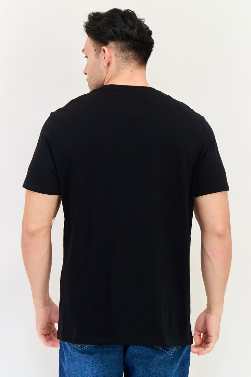 Celio Men Crew Neck Short Sleeves Heather T-Shirt, Multicolor - Image 4