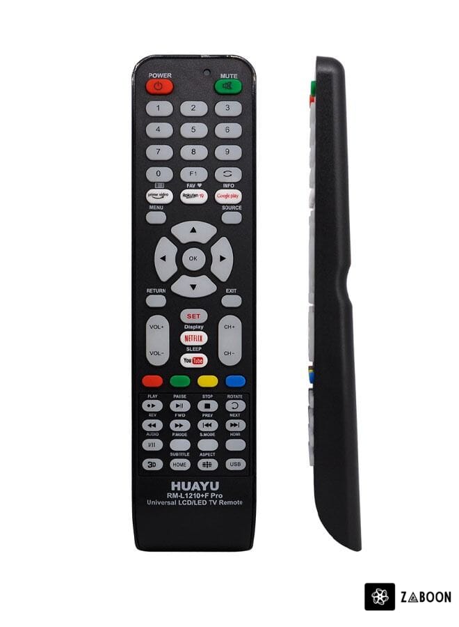 Zaboon HUAYU RM-L1210+F PRO TV Controller Wireless Functions LED LCD Universal TV Remote Control