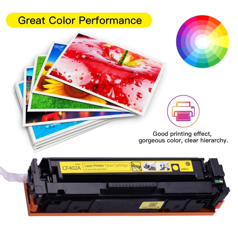 حاوية حبر مسحوق متوافقية محاولة بدل متوافقة مع سلسلة HP Color LaserJet Pro M252/MFP M277 (أصفر، عبوة واحدة) - Image 5