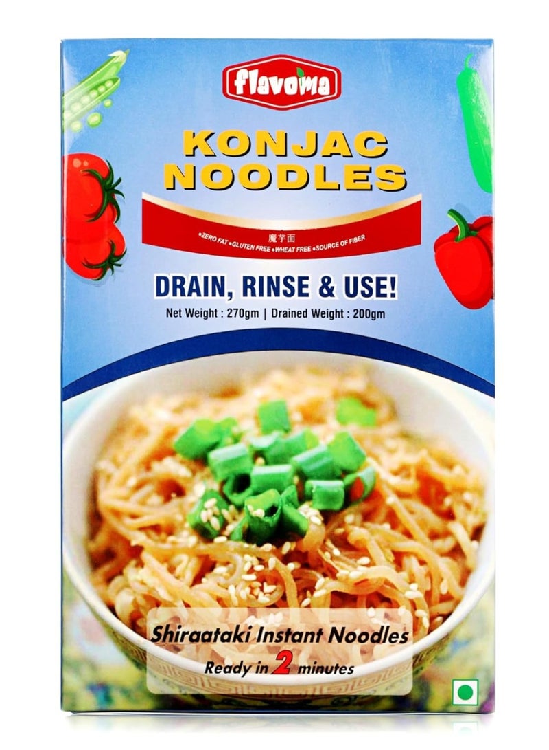 Flavoma Konjac Shiraataki Noodles, Low-Carb & Gluten-Free, 270g - Image 1
