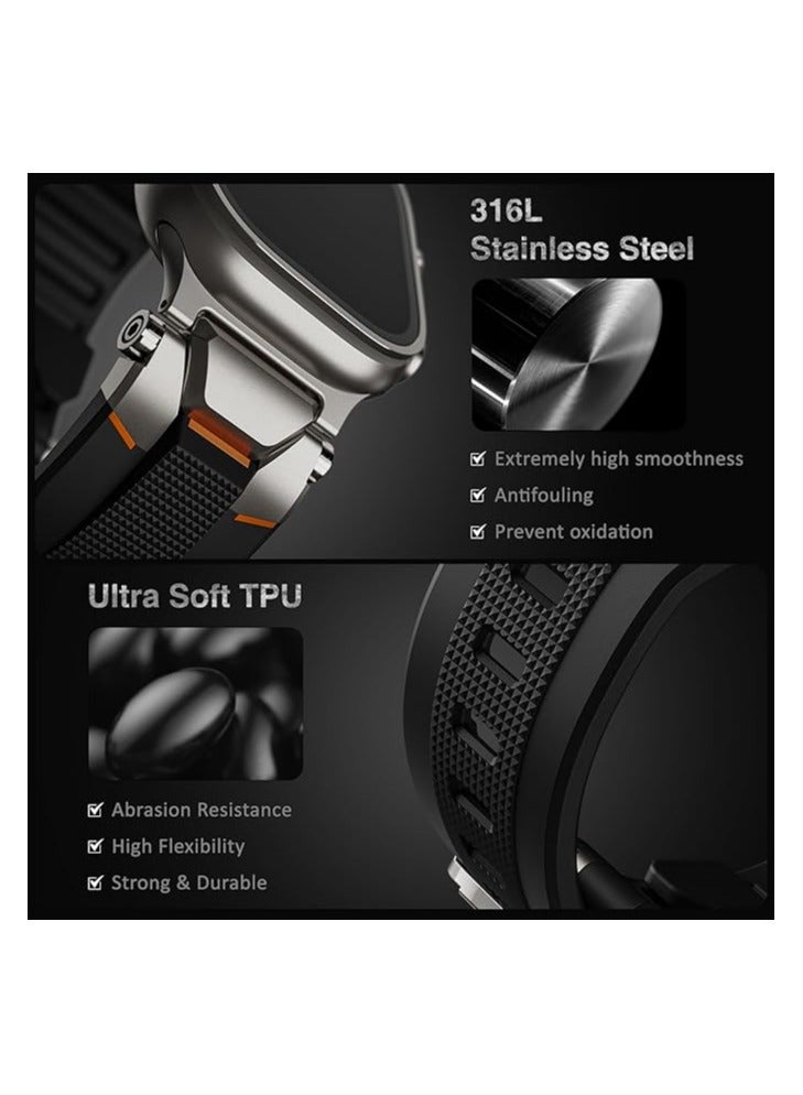 اولتيمال سوار ساعة - تيتانيوم طبيعي مقاس 44،45،49 متعدد الألوان - Image 2