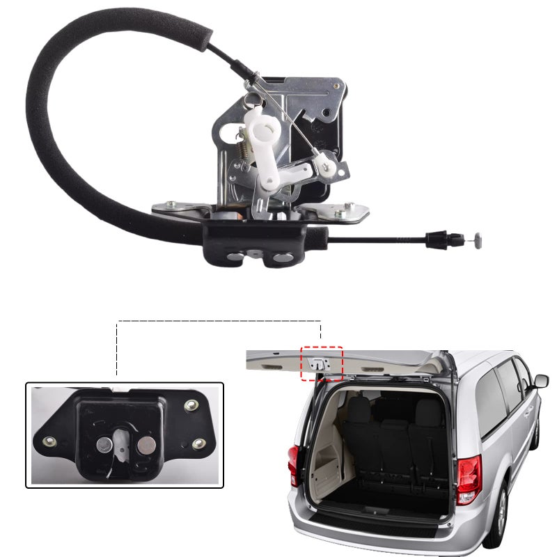 Unikpas Liftgate Door Lock Actuator Integrated with Latch for Dodge Grand Caravan 201618 Journey 201618 Chrysler Town Country 20092016 Replace Tailgate Trunk Latch Assembly 4589243AG 746262