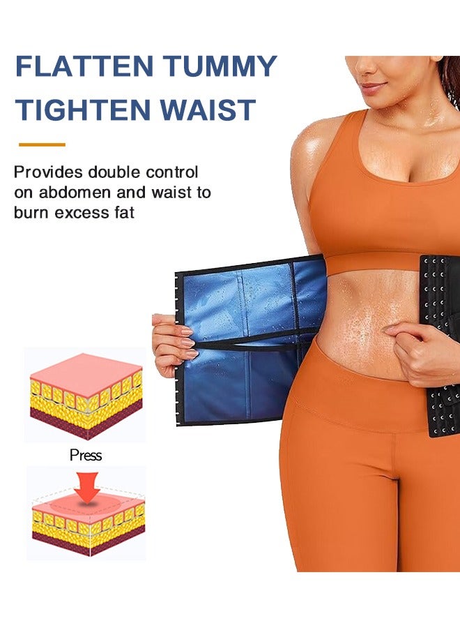 Generic Adjustable Waist Trainer, Training Girl Women Sweat Waist Trimmer Trainer, Sauna Corset Workout Belt Belly Band Stomach, Wraps Body Shaper Sports Girdle  - Image 3