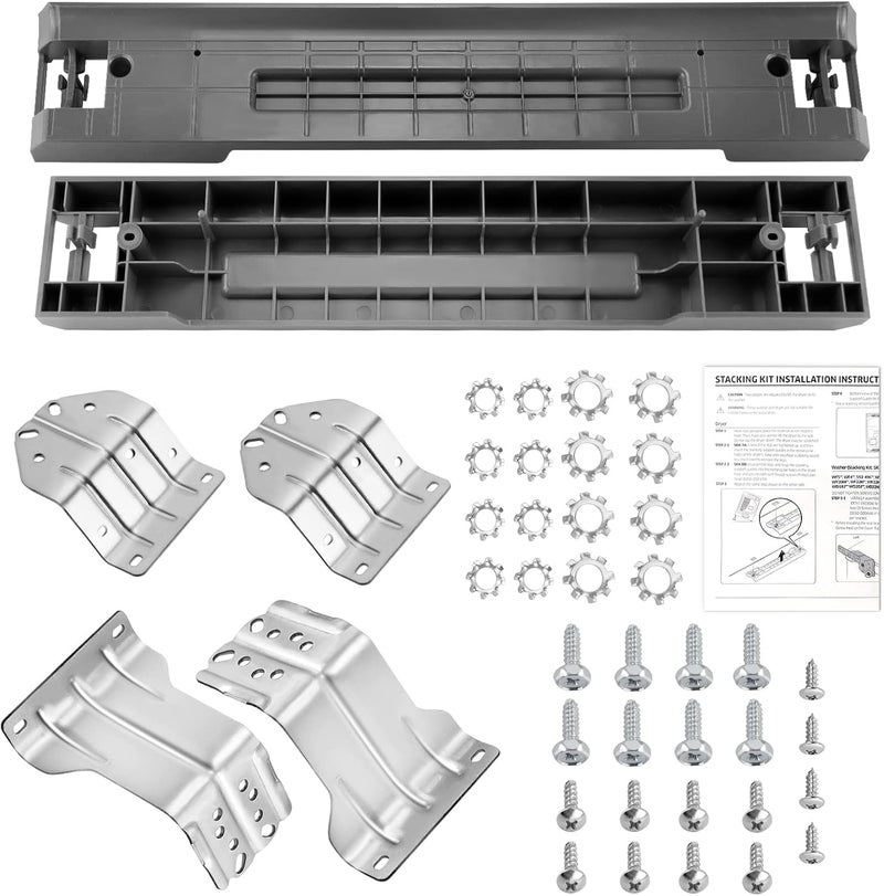 Techecook UPGRADED SKK-8K & SKK-7A Stacking Kit Fit for Sam-sung Washer & Dryer 27 Inch Front Load Laundry - Replace for SK-5A SK-5AXAA - Image 1