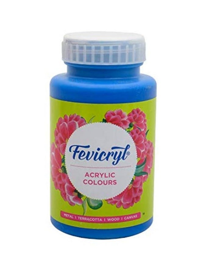 Pidilite Fevicryl Acrylic Colour Cerulean Blue, 500ml, Art and Craft Paint, DIY Paint, Rich Pigment, Non-Craking Paint for Canvas, Wood, Leather, Earthenware, Metal | Ideal for school projects, hobbyists, artists  - Image 1