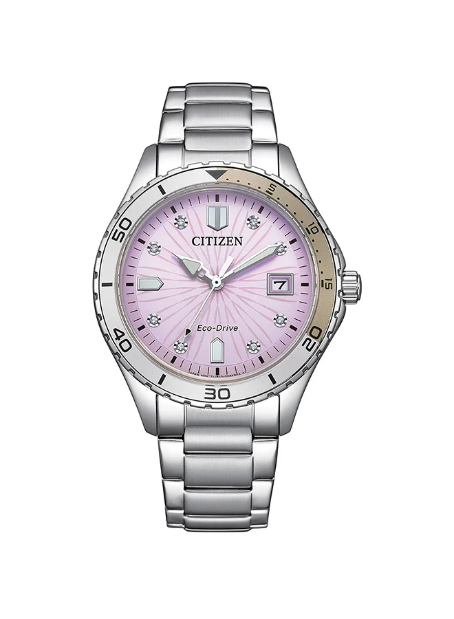 CITIZEN Women's Stainless Steel Strap Eco Drive Women Watch FE6170-88X - 36.8 mm