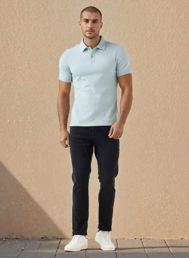 Splash FAV Regular Fit Textured T-shirt