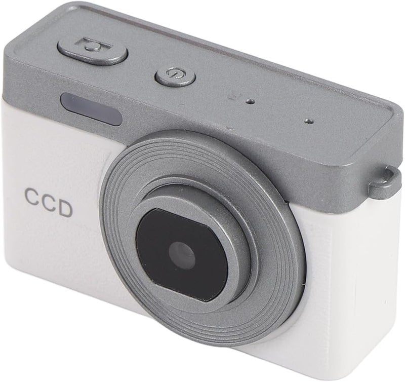 White Miniature Digital Camera 1080P HD Portable for Students with Macro Function 16x Zoom - Image 5