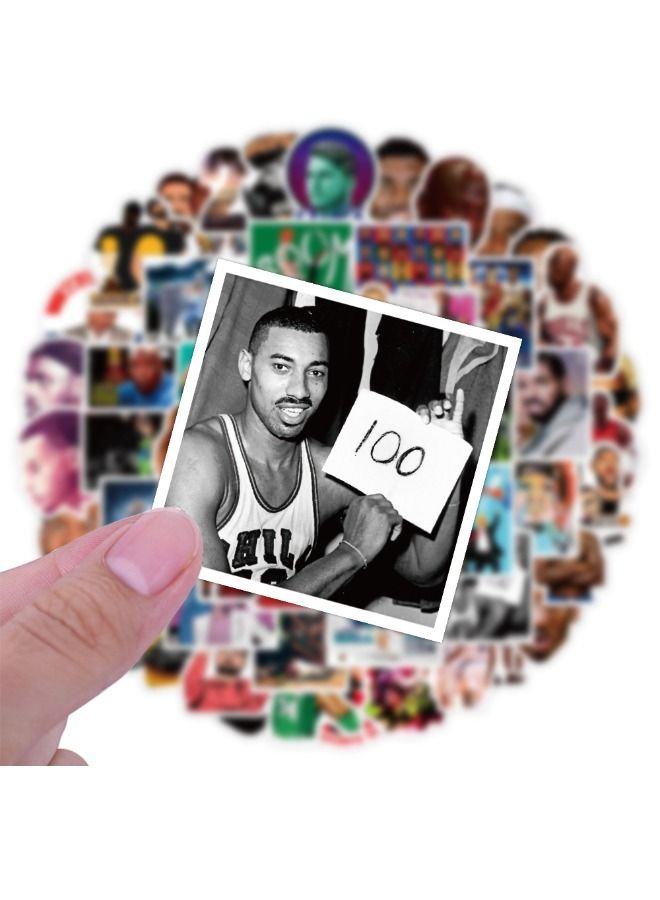 100PCS NBA Stickers, NBA Star Graffiti Sticker, Waterproof Stickers for Laptop,Skateboard, Water Bottles,Computer,Phone,Guitar, Stickers for Kids Teens Adult  - Image 3