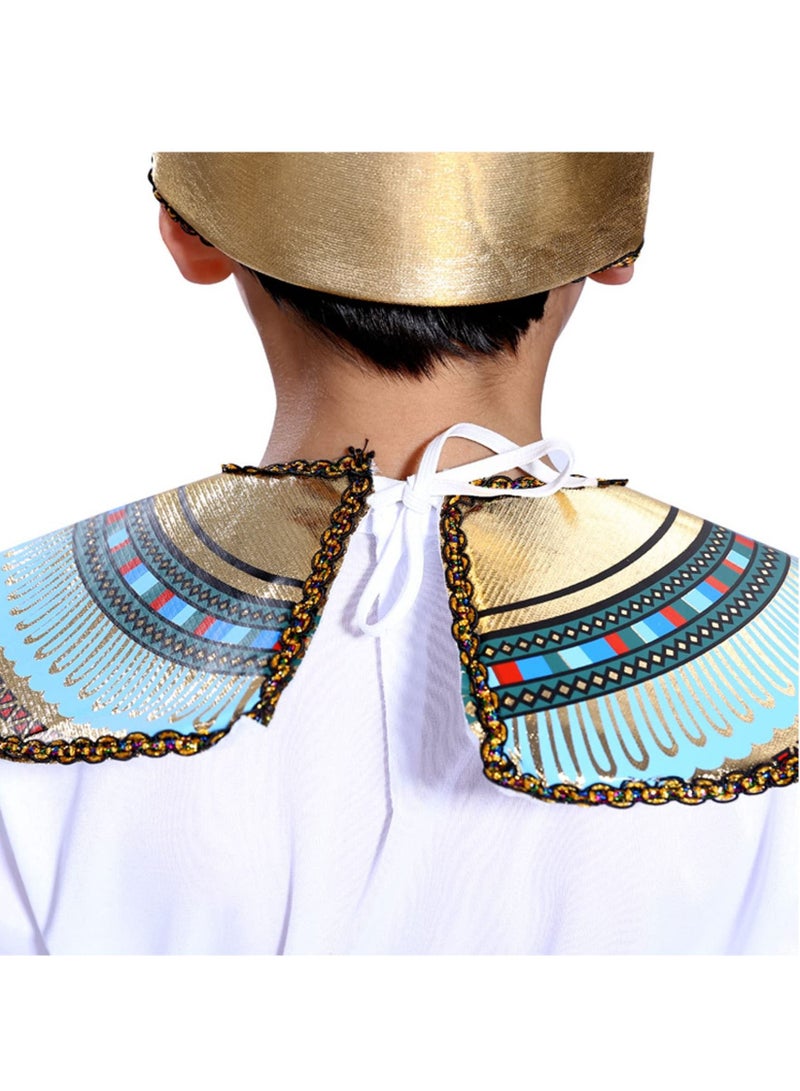 YelaJoy Children's Egyptian Pharaoh Costume Women's Egyptian Queen Costume Men's Pharaoh Costume, Cleopatra Costume, Nile Queen Halloween Role Playing Party Costume - Image 4