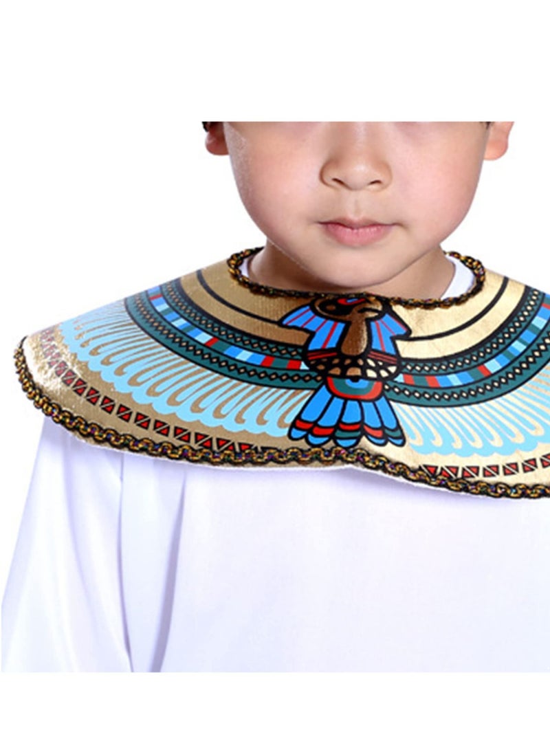 YelaJoy Children's Egyptian Pharaoh Costume Women's Egyptian Queen Costume Men's Pharaoh Costume, Cleopatra Costume, Nile Queen Halloween Role Playing Party Costume - Image 3