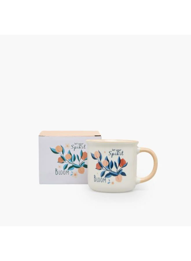 لايف ستايل Floral Print New Bone China Mug with Handle - 355 ml