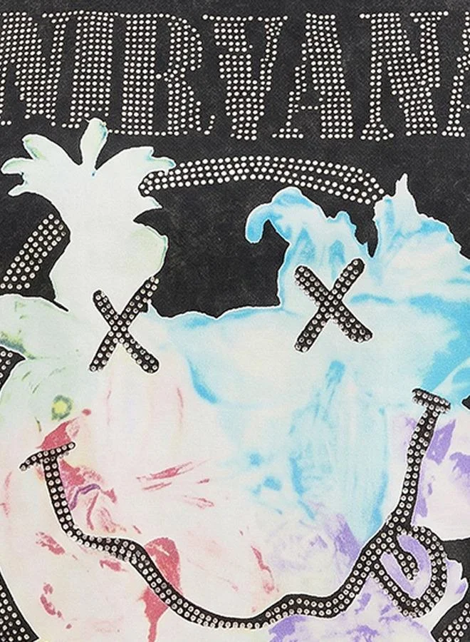 SP Characters CHR L OVERSIZED GRAPHIC BLING TEE