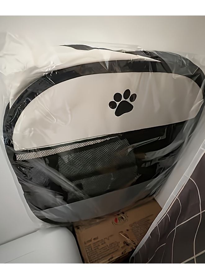 Foldable Octagonal Pet Tent Playpen For Cats Small Dogs Gray Portable Indoor Outdoor - Image 1