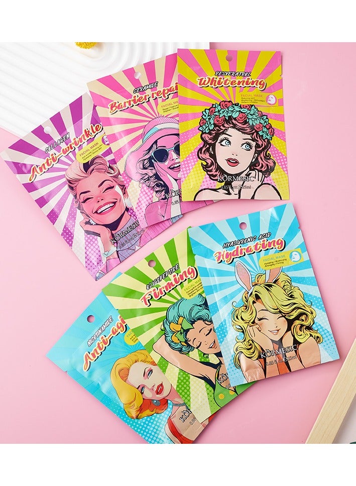 Kormesic Ceramide Barrier Repair Sheet Mask Set - 5 Pack (25ml Each)  - Image 4