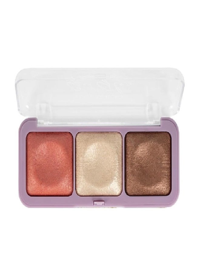 Gonegal Get Glow Highlighter Palette | Ultra Blendable & Long Lasting | Shimmer Finish & Illuminating Glow (Shade-03) - Image 2