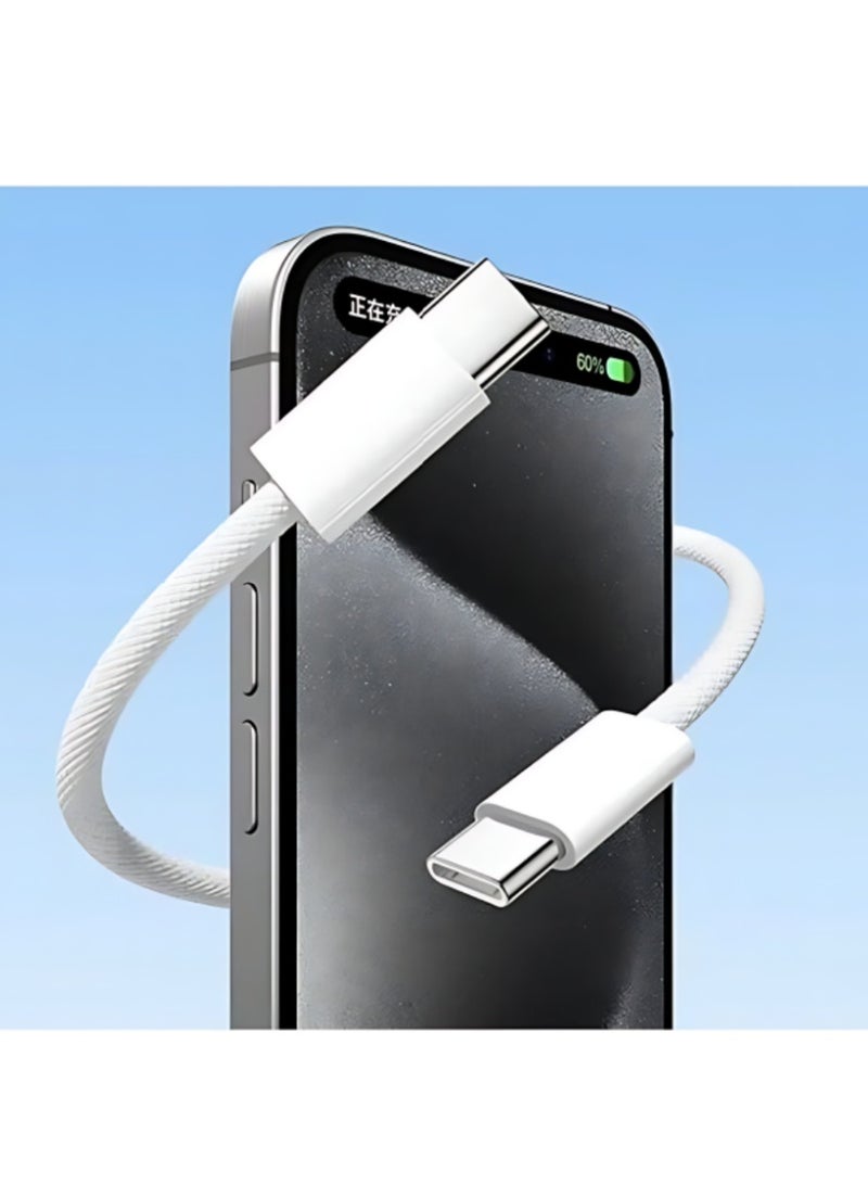 CLAVON شاحن سريع 35 واط لأجهزة آيفون | شاحن حائط سريع USB C مع كابل شحن Type C إلى C بطول 1 متر متوافق مع آيفون 17/16/15/Pro Max/Pro/Plus وجميع الهواتف المحمولة Type C - Image 2