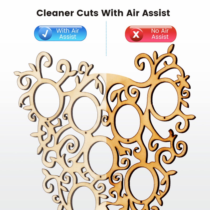 Comgrow Air Assist for Laser Cutter and Engraver,Air Assist Pump Kit with Adjustable 30L/Min,for CNC Cutting and Laser Engraving,Remove Smoke and Dust,Protect Laser Lens, Reduce Surface Temperature - Image 2