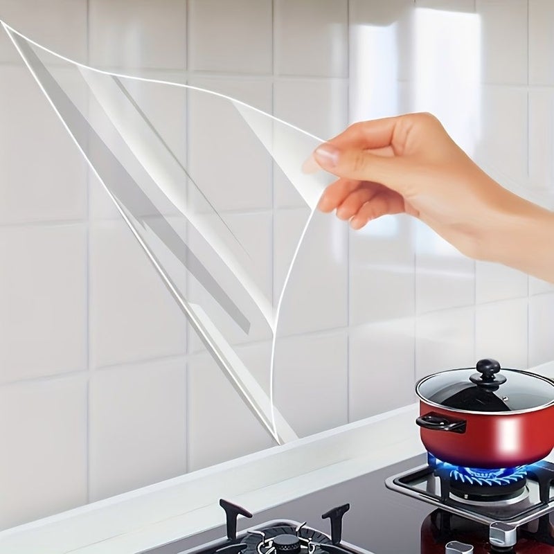 Invisible Kitchen Oil Barrier 45x200cm High Temperature Resistant Electrostatic Adhesive Protective Film - Image 1