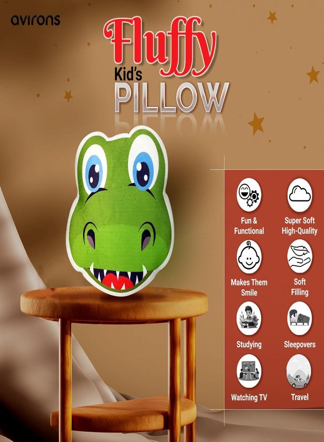 Avirons Soft Crocodile Face Pillow - Perfect for Kids! A Fun and Comfortable Companion for Sleep, Play, or Relaxing, Bringing a bit of The Jungle to Every Moment. - Image 3