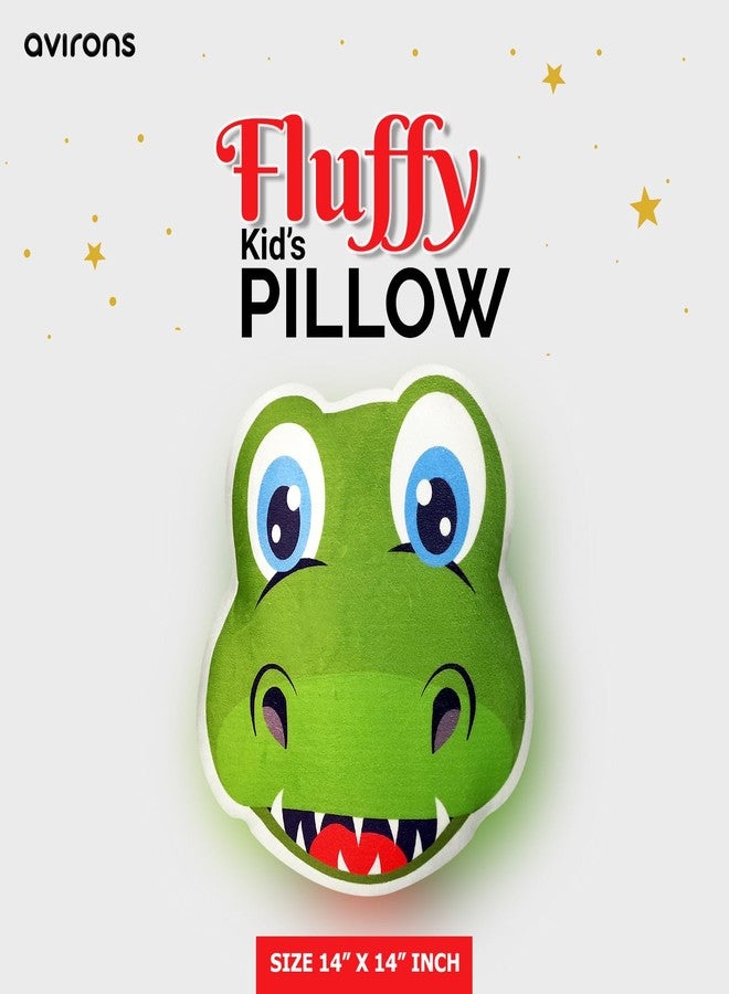 Avirons Soft Crocodile Face Pillow - Perfect for Kids! A Fun and Comfortable Companion for Sleep, Play, or Relaxing, Bringing a bit of The Jungle to Every Moment. - Image 5