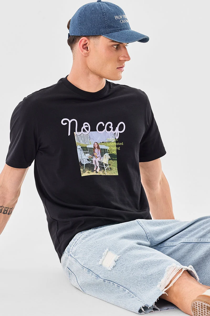 SNITCH No Cap 100% Cotton Regular Fit T-Shirt