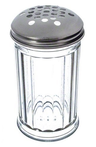 American Metalcraft SAN319 12 oz Plastic Cheese Shaker wExtra Large Holes Lid