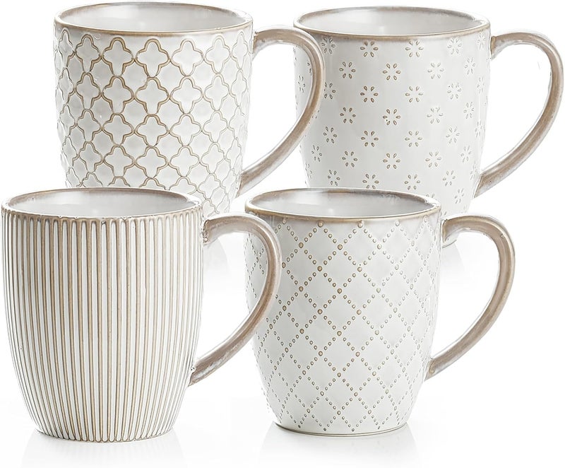 getstar Large Coffee Mugs 18 OZ Set of 4 with Big Handles, Ceramic Coffee Mug Microwave and Dishwasher Safe, Coffee Cups Ceramic - Image 1