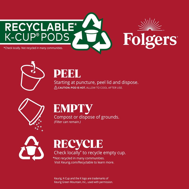 Folgers قهوة فولجرز بنكهة الفانيليا الفرنسية الاصطناعية، كبسولات كيريج K-Cup، 10 قطعة في العلبة (عبوة من 6) - Image 3