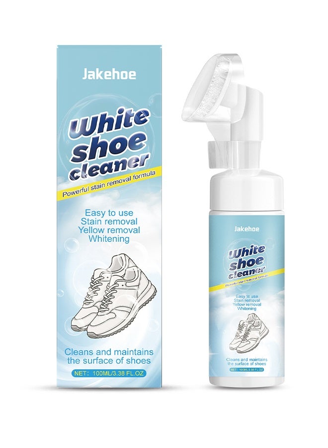 Jakehoe White Shoe Cleaner, Deep Cleaning Sole & Sneaker Cleaner, White Shoe Cleaner for Sneakers, Tennis Shoes, Leather, Canvas, Rubber and more - Image 1