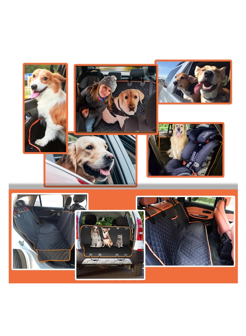 Captaintech Waterproof Scratchproof Dog Car Seat Cover 145x137cm Nonslip Hammock with Side Protection Universal Fit for Cars Trucks and SUVs Durable Protection - Image 4