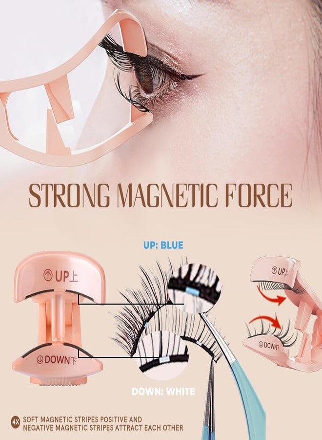 SIMER Soft Magnetic Eyelashes, Natural Look Reusable Glue-free Dual Magnets Lashes with Applicator, Lightweight Dual Magnetic Lashes Kit- ANIME - Image 3