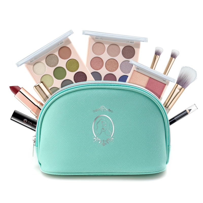 Color Nymph All In One Makeup Kit, Makeup Gift Set for Beginners Teenager Girls with Eyeshadow Palette Blush Lipstick Lip Pencil Eye Pencil Brush Mascara Portable Bag - Image 1