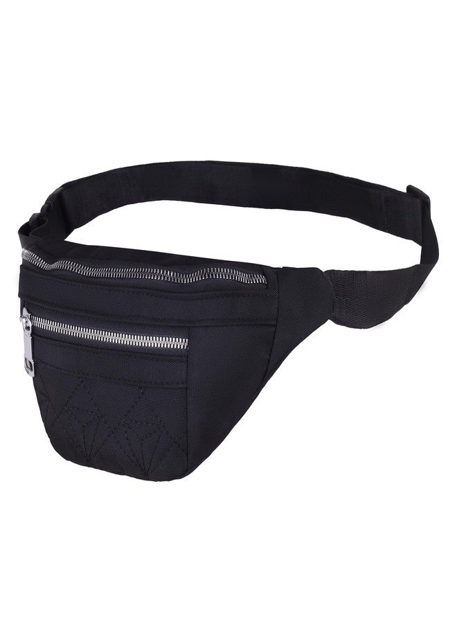 Wildhorn Menâ€™s Crossbody Sling Bag | Compact Waist & Chest Bag | Water-Resistant Travel Fanny Pack with Adjustable Strap for Daily Use, Hiking & Outdoor Adventures (Black) - Image 3