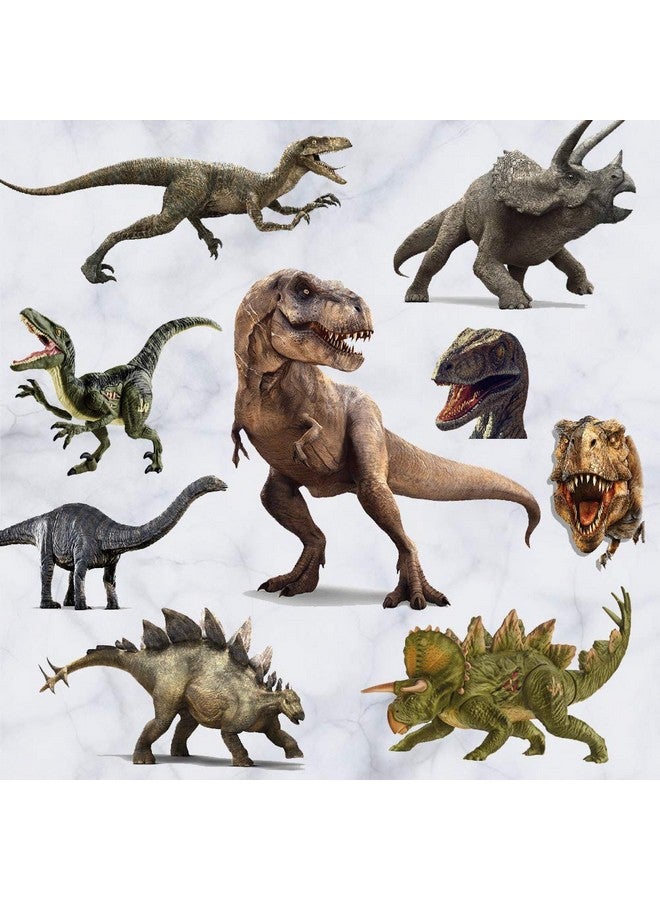 Kiddale Kiddle 3D Watercolour Dinosaur Kids Wall Stickers Peel And Stick Removable Wall Decals For Kids Nursery Bedroom Living Room - Image 2